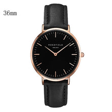 Load image into Gallery viewer, New Arrival Rosefield Watches Women Fashion Luxurious Ladies Leather Imitation Pattern Quartz Analog Wrist Watches rosefield