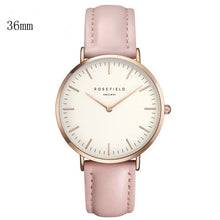Load image into Gallery viewer, New Arrival Rosefield Watches Women Fashion Luxurious Ladies Leather Imitation Pattern Quartz Analog Wrist Watches rosefield