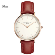 Load image into Gallery viewer, New Arrival Rosefield Watches Women Fashion Luxurious Ladies Leather Imitation Pattern Quartz Analog Wrist Watches rosefield