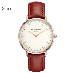 New Arrival Rosefield Watches Women Fashion Luxurious Ladies Leather Imitation Pattern Quartz Analog Wrist Watches rosefield