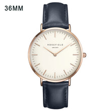 Load image into Gallery viewer, New Arrival Rosefield Watches Women Fashion Luxurious Ladies Leather Imitation Pattern Quartz Analog Wrist Watches rosefield