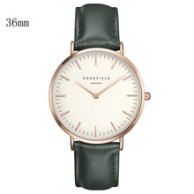 Load image into Gallery viewer, New Arrival Rosefield Watches Women Fashion Luxurious Ladies Leather Imitation Pattern Quartz Analog Wrist Watches rosefield