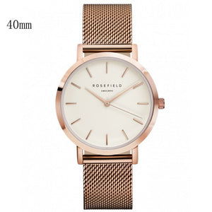 New Arrival Rosefield Watches Women Fashion Luxurious Ladies Leather Imitation Pattern Quartz Analog Wrist Watches rosefield