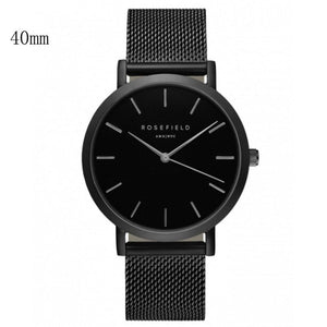 New Arrival Rosefield Watches Women Fashion Luxurious Ladies Leather Imitation Pattern Quartz Analog Wrist Watches rosefield