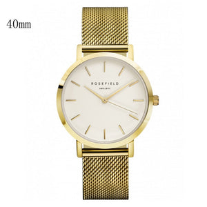 New Arrival Rosefield Watches Women Fashion Luxurious Ladies Leather Imitation Pattern Quartz Analog Wrist Watches rosefield